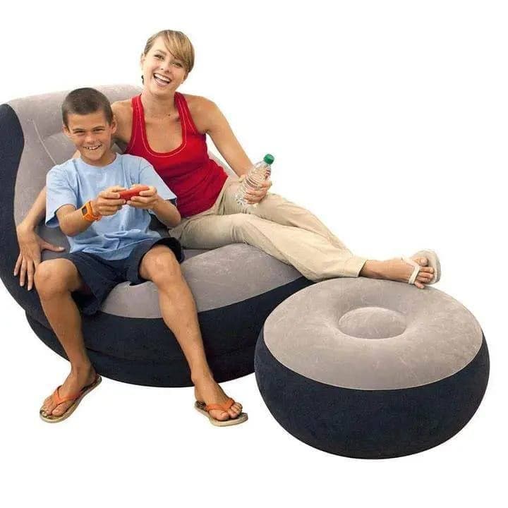 Inflatable Relaxation Chair & Footrest Set