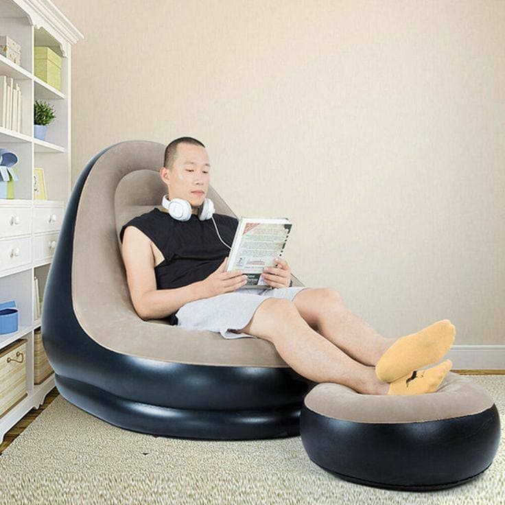 Inflatable Relaxation Chair & Footrest Set