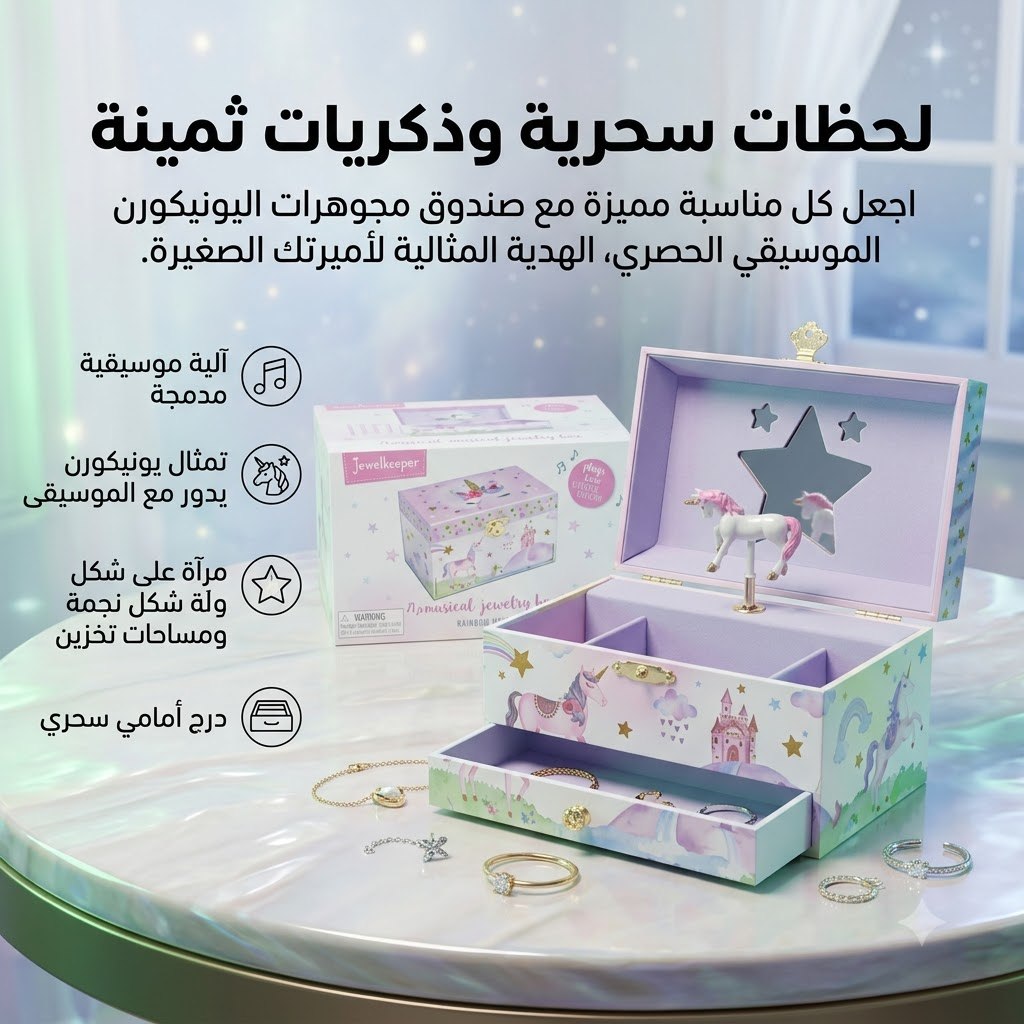 Unicorn Musical Jewelry Treasure Box