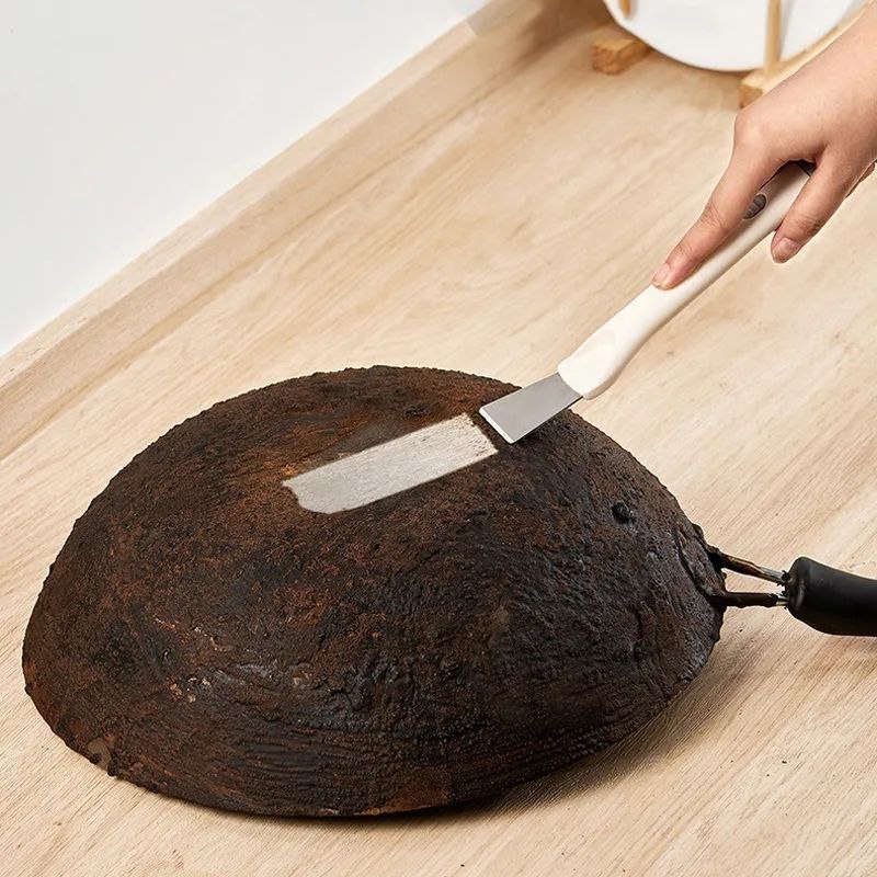 Brass Stove & Oven Cleaning Brush with Scraper