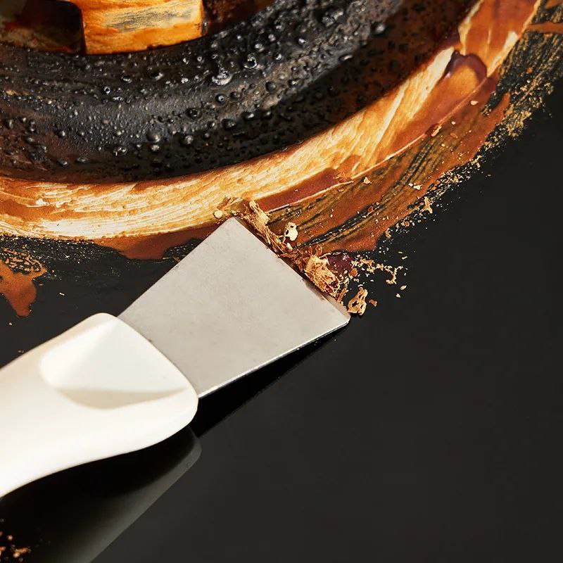 Brass Stove & Oven Cleaning Brush with Scraper