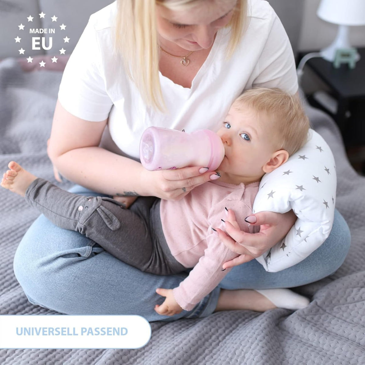 Compact Cotton Arm Pillow for Baby Feeding