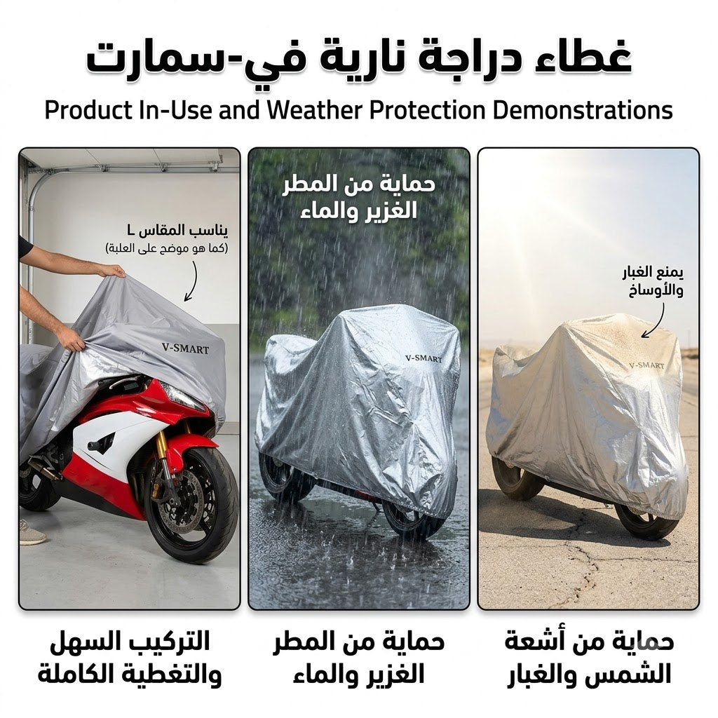All-Weather Waterproof Motorcycle & Bicycle Cover