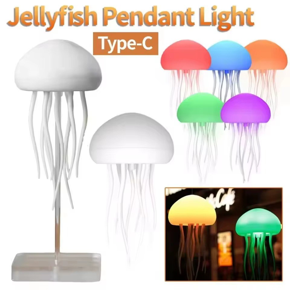 3D LED Jellyfish Decorative Light with Sound Activation