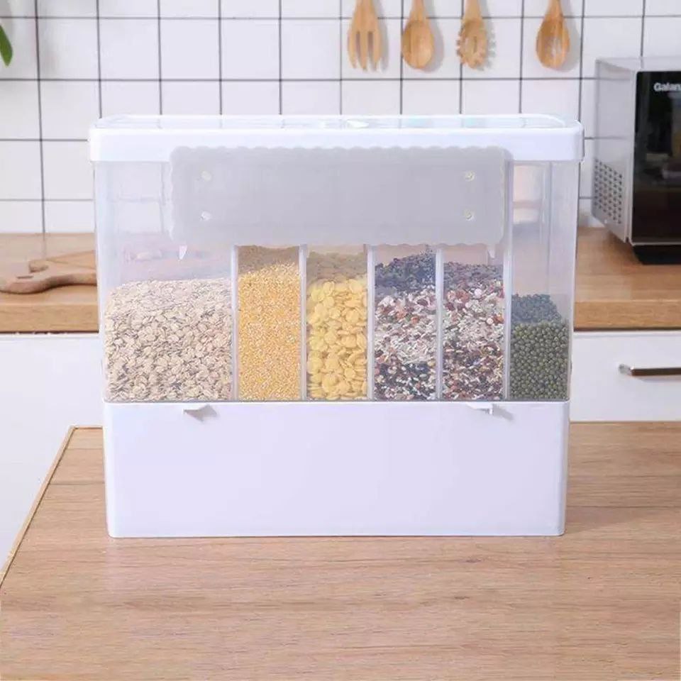 6-Compartment Legume Storage Container – 10L