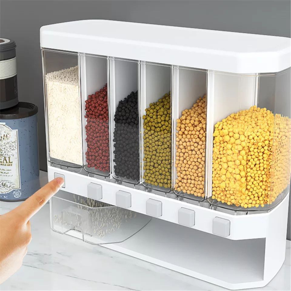 6-Compartment Legume Storage Container – 10L