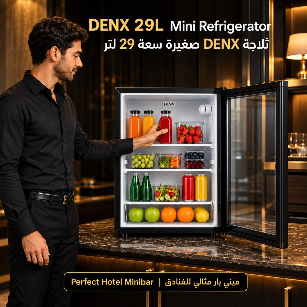 DENX DX4501 Mini Refrigerator – 29L