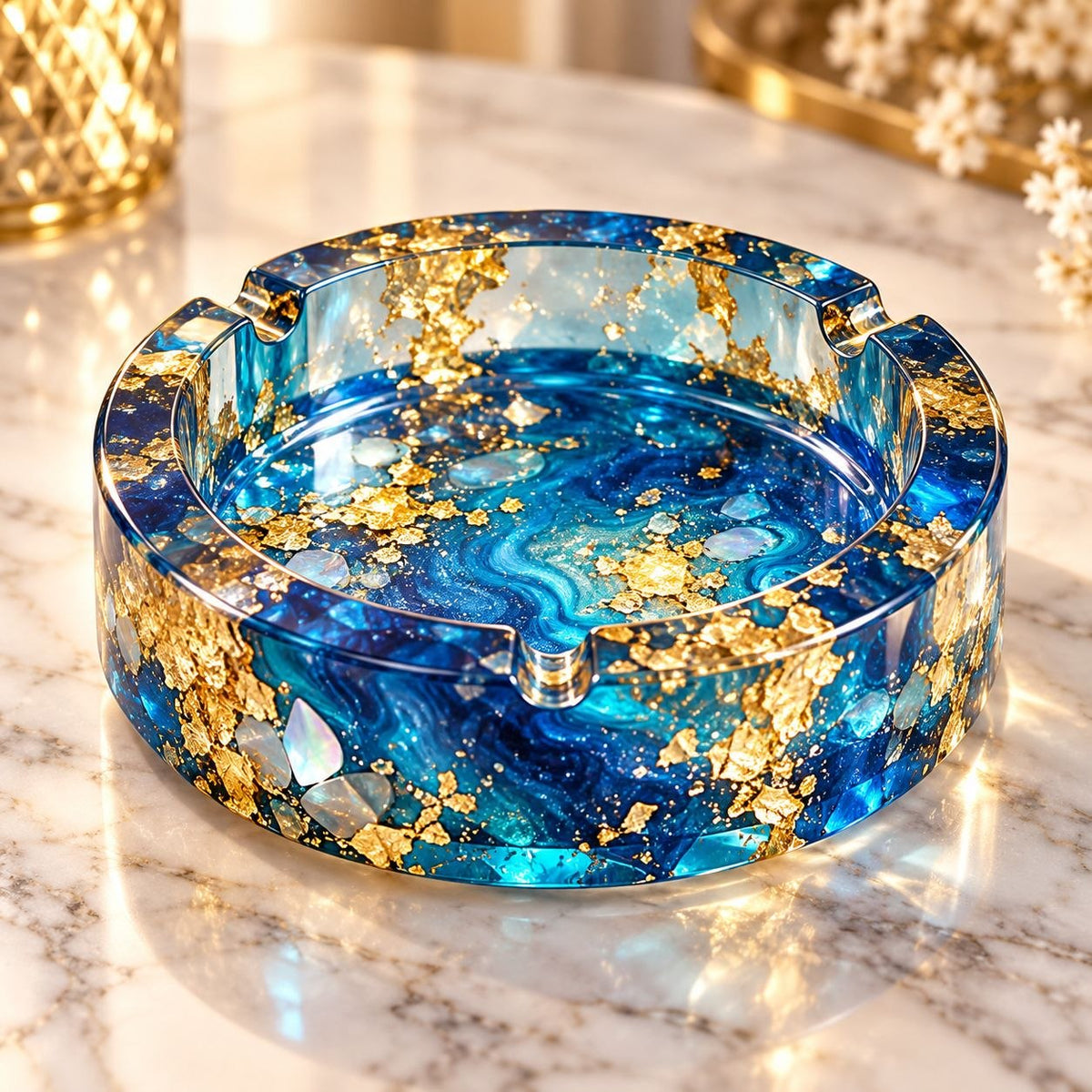 DIY Resin Ashtray Making Kit with Silicone Molds