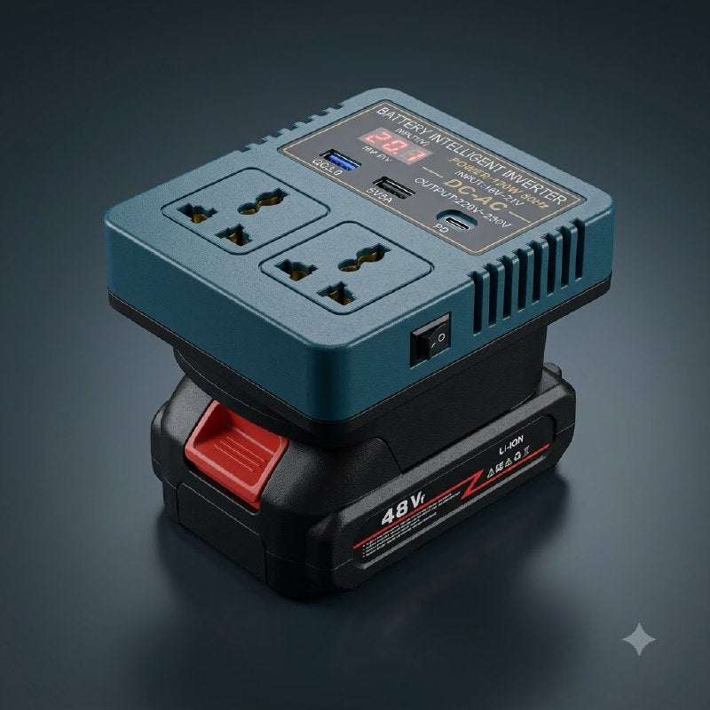 PowerDock Pro Portable Battery Power Inverter – 120W