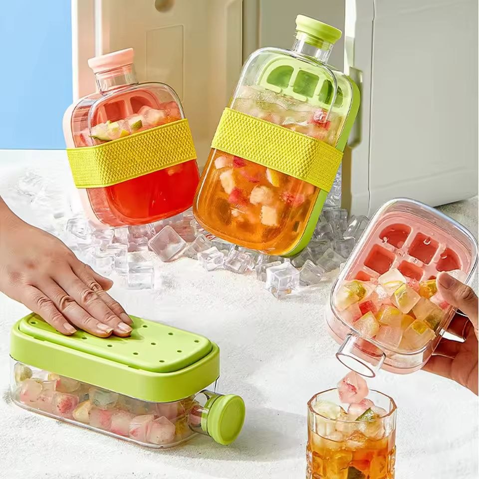 2-in-1 Ice Maker & Sports Water Bottle – 500ml