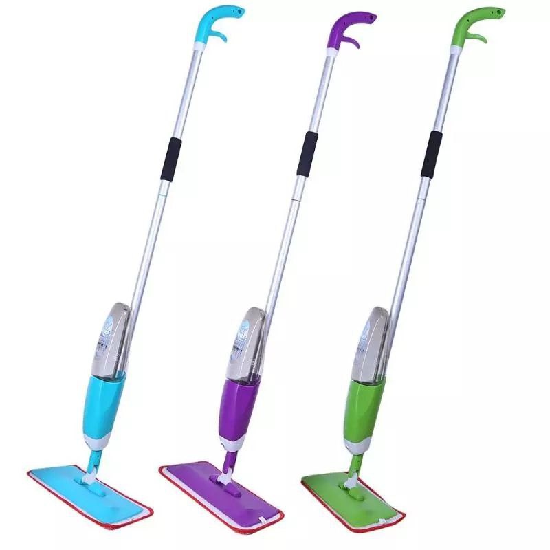 Spray Floor Mop with Long Handle & Replacement Pad