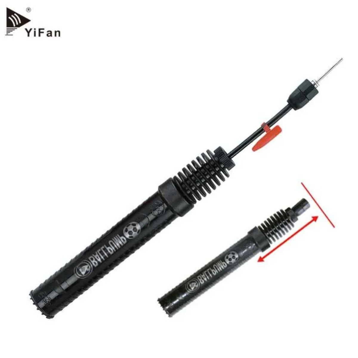 Portable Manual Air Pump with Multi-Purpose Nozzle Kit