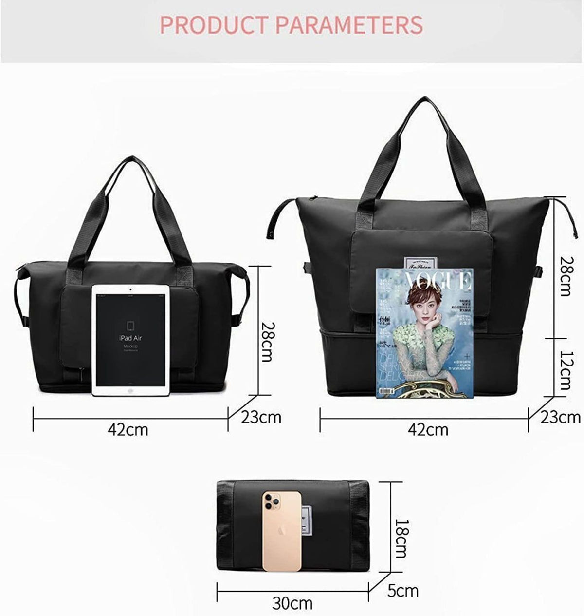 Jumbo Foldable Waterproof Travel Bag