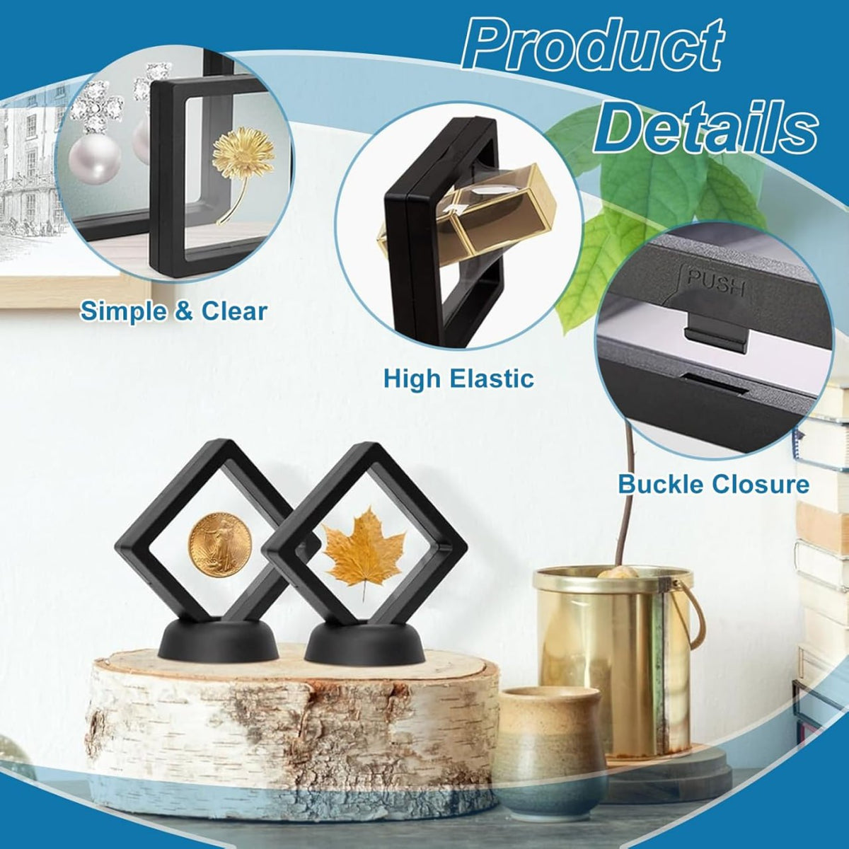 3D Floating Jewelry & Accessories Display Box