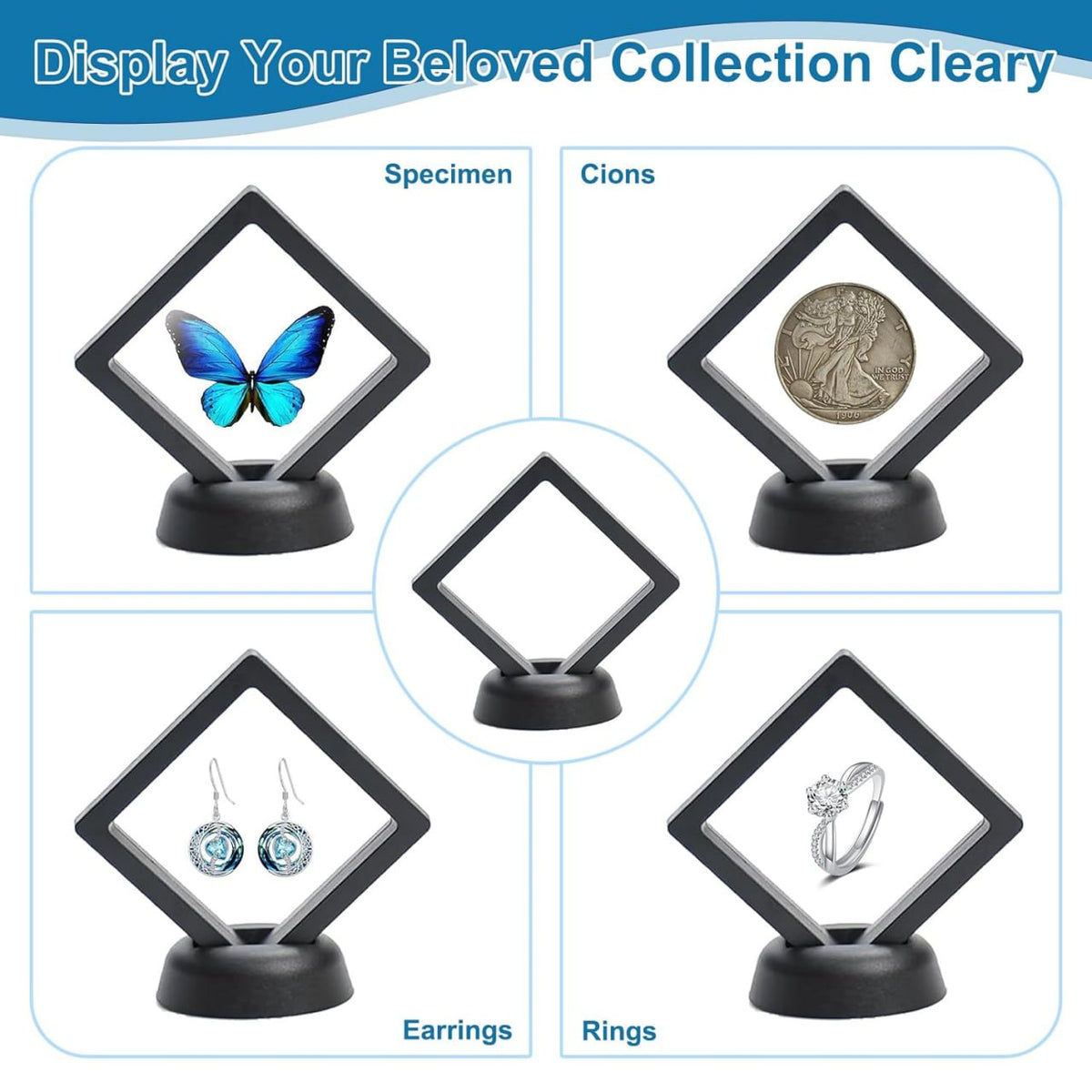 3D Floating Jewelry & Accessories Display Box