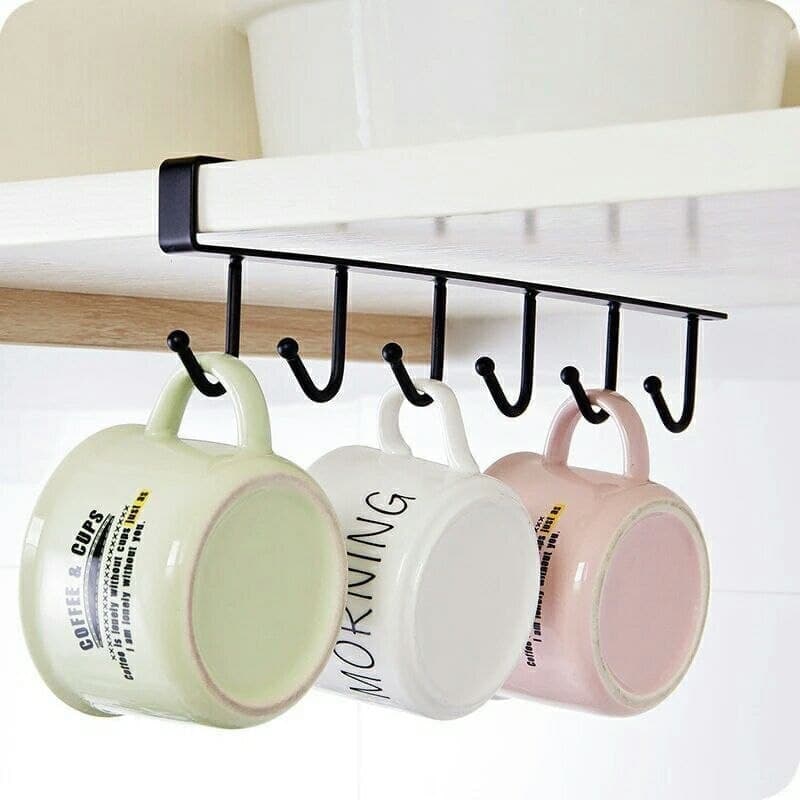 Stainless Steel Hanging Kitchen Cabinet Cup Holder