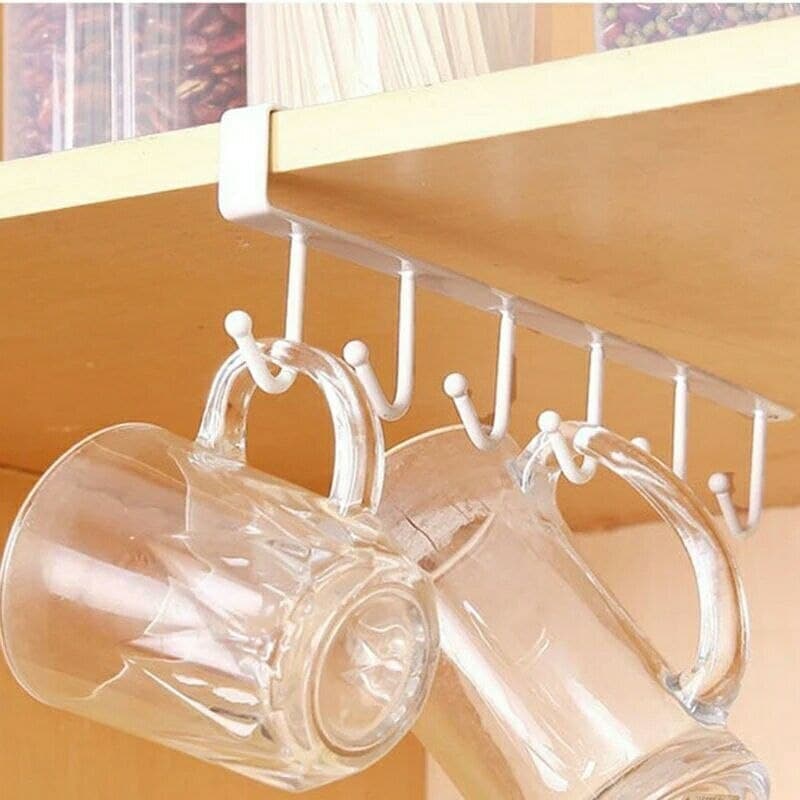 Stainless Steel Hanging Kitchen Cabinet Cup Holder