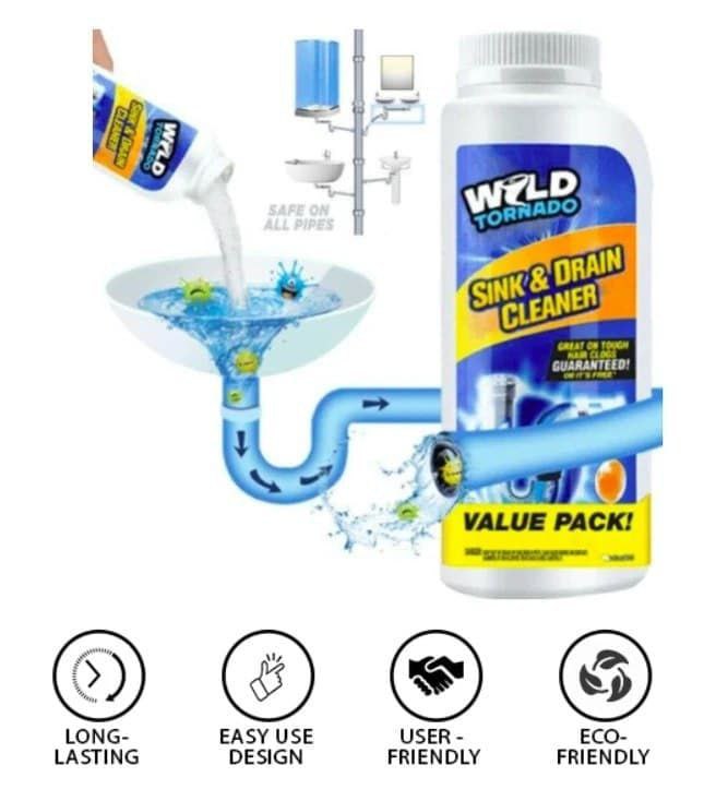 Wild Tornado Drain Cleaning & Deodorizing Powder – 100ml