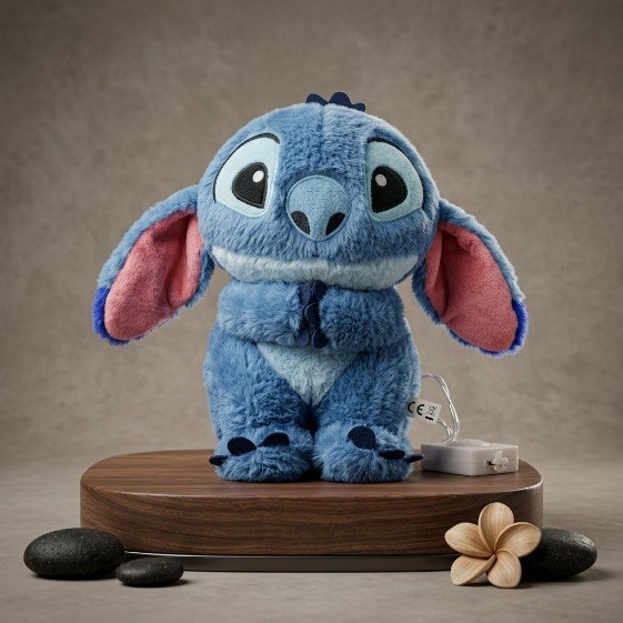 Breathable Stitch Plush Doll with Music & Light