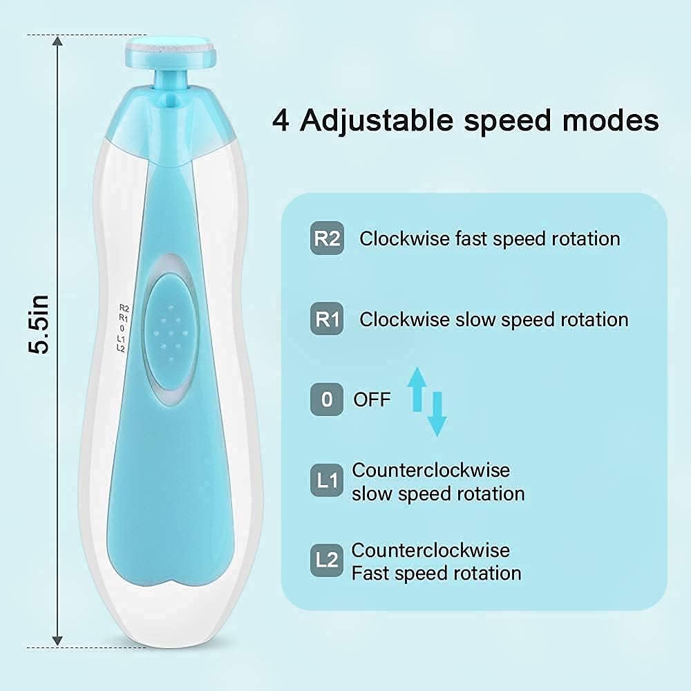6-in-1 Electric Baby & Adult Nail Trimmer Set