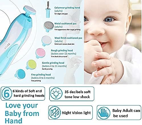 6-in-1 Electric Baby & Adult Nail Trimmer Set