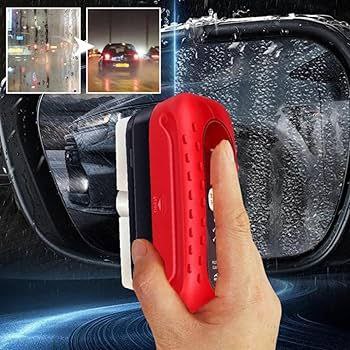 Car Glass Oil Film Removal Brush with Cleaning Solution