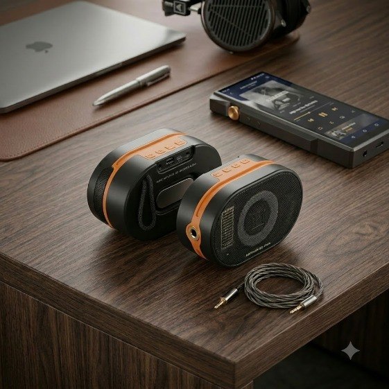 Portable Bluetooth Speaker with 7-Color LED Lights