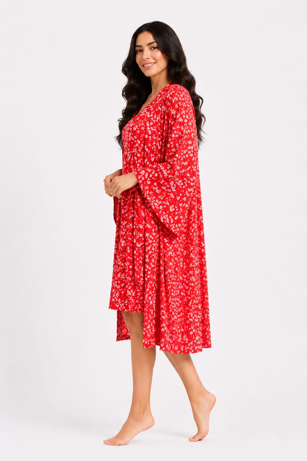 Floral High-Low Dress
