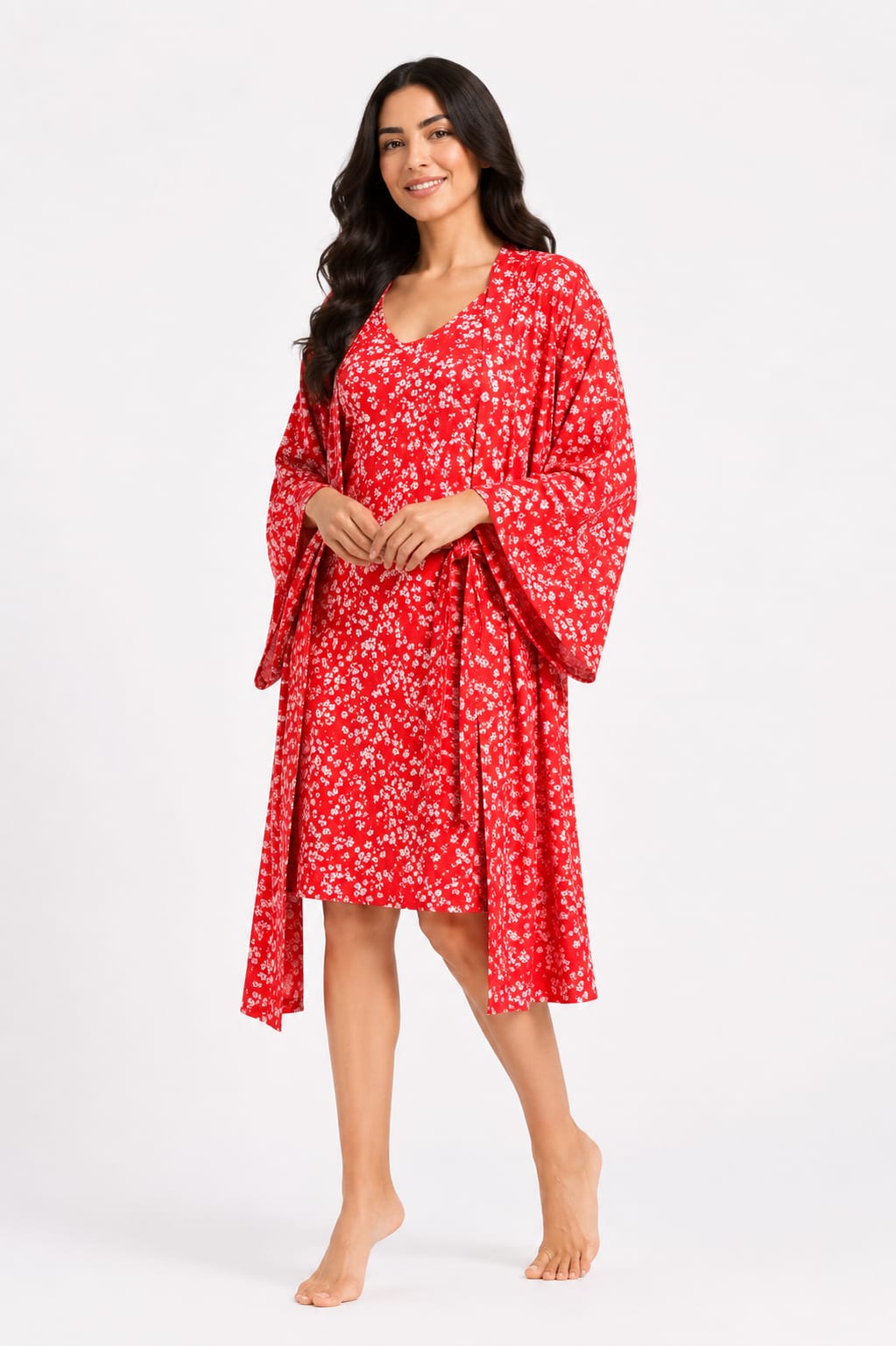 Floral High-Low Dress
