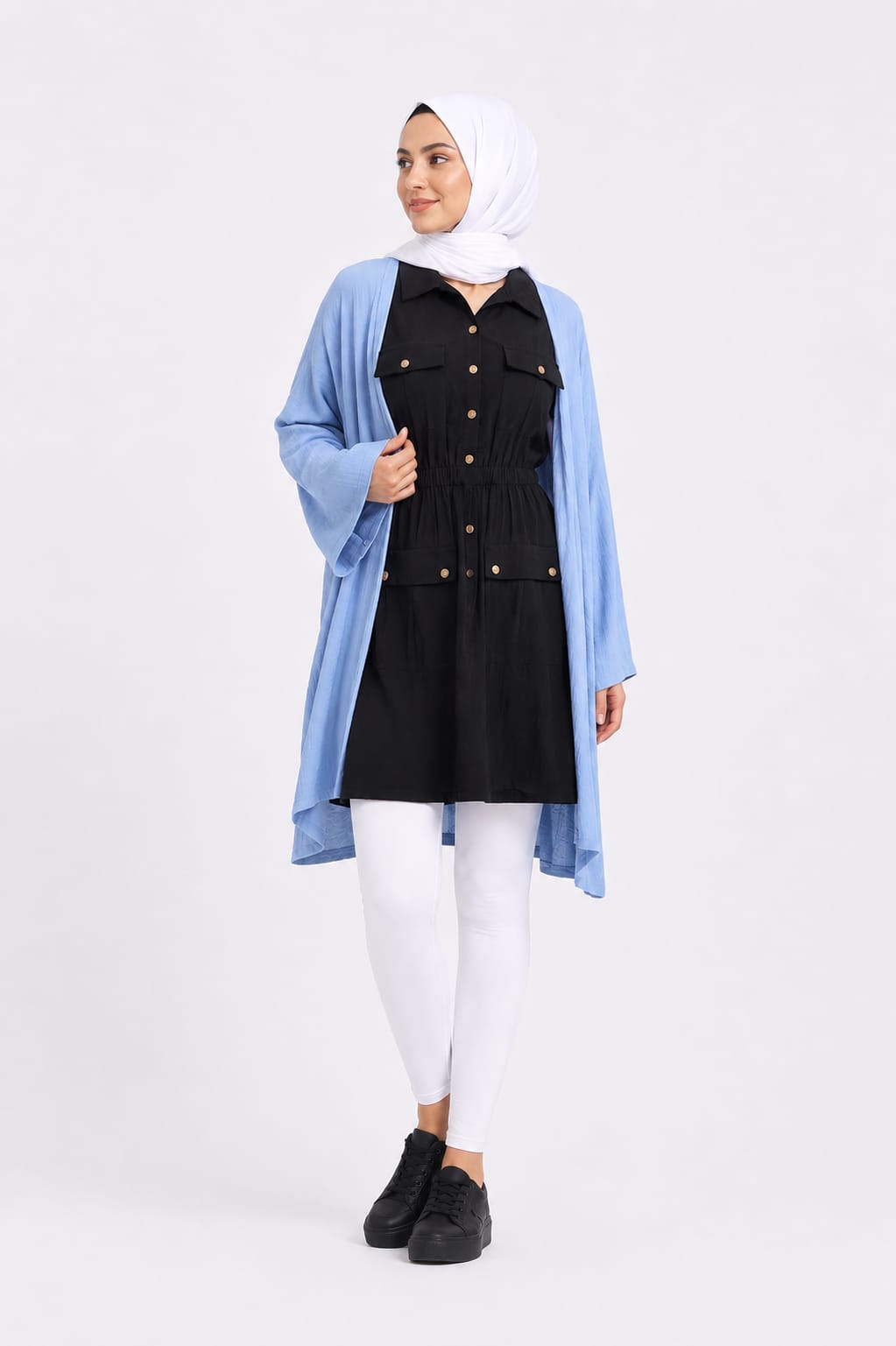 Short-Sleeve Shirt Dress