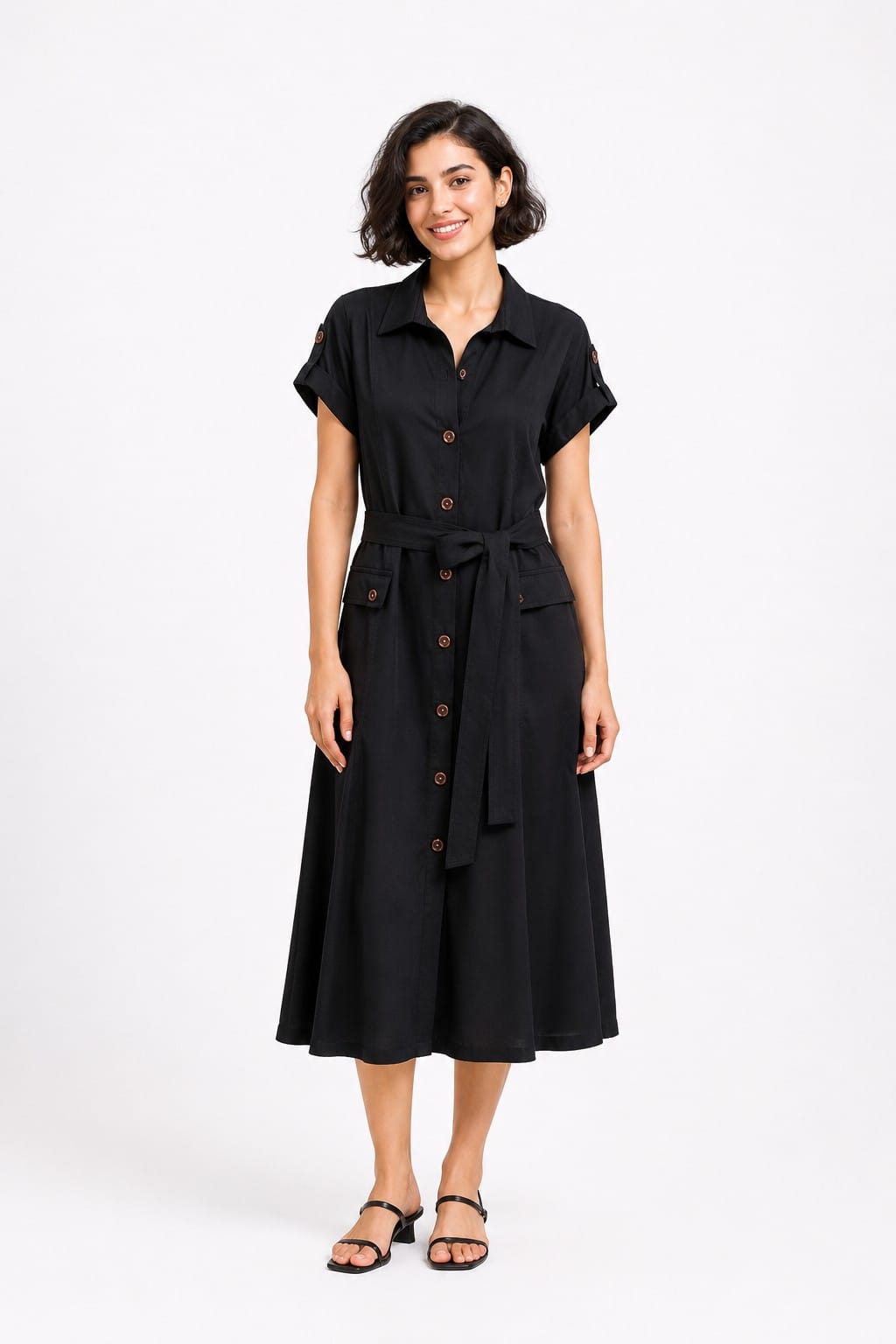 Trench-Style Dress