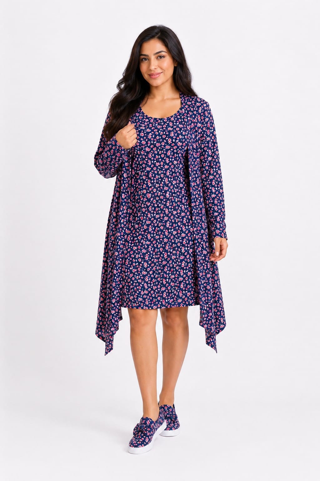Floral High-Low Dress