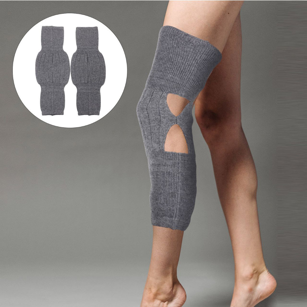 Cashmere Winter Knee Warmers Set