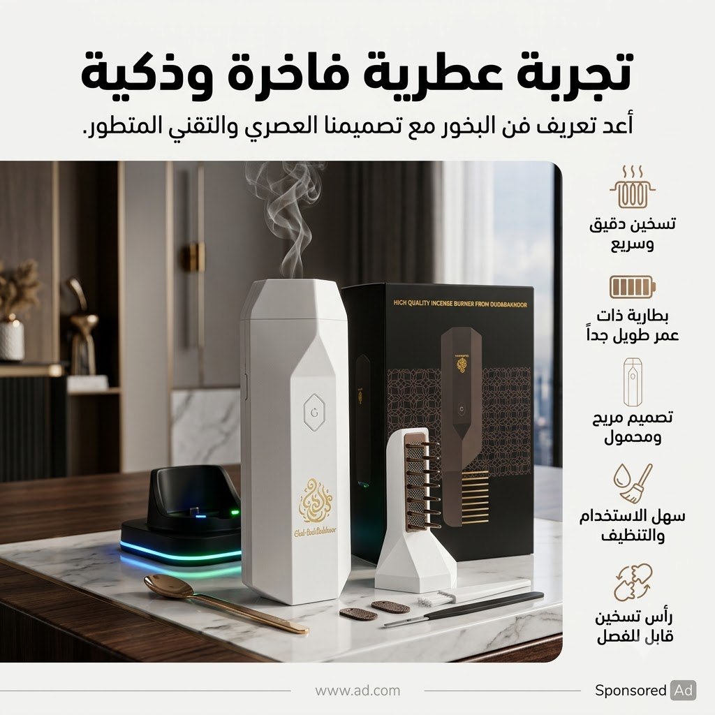Oud Bakhoor™ Portable Smart Hair & Body Incense Burner
