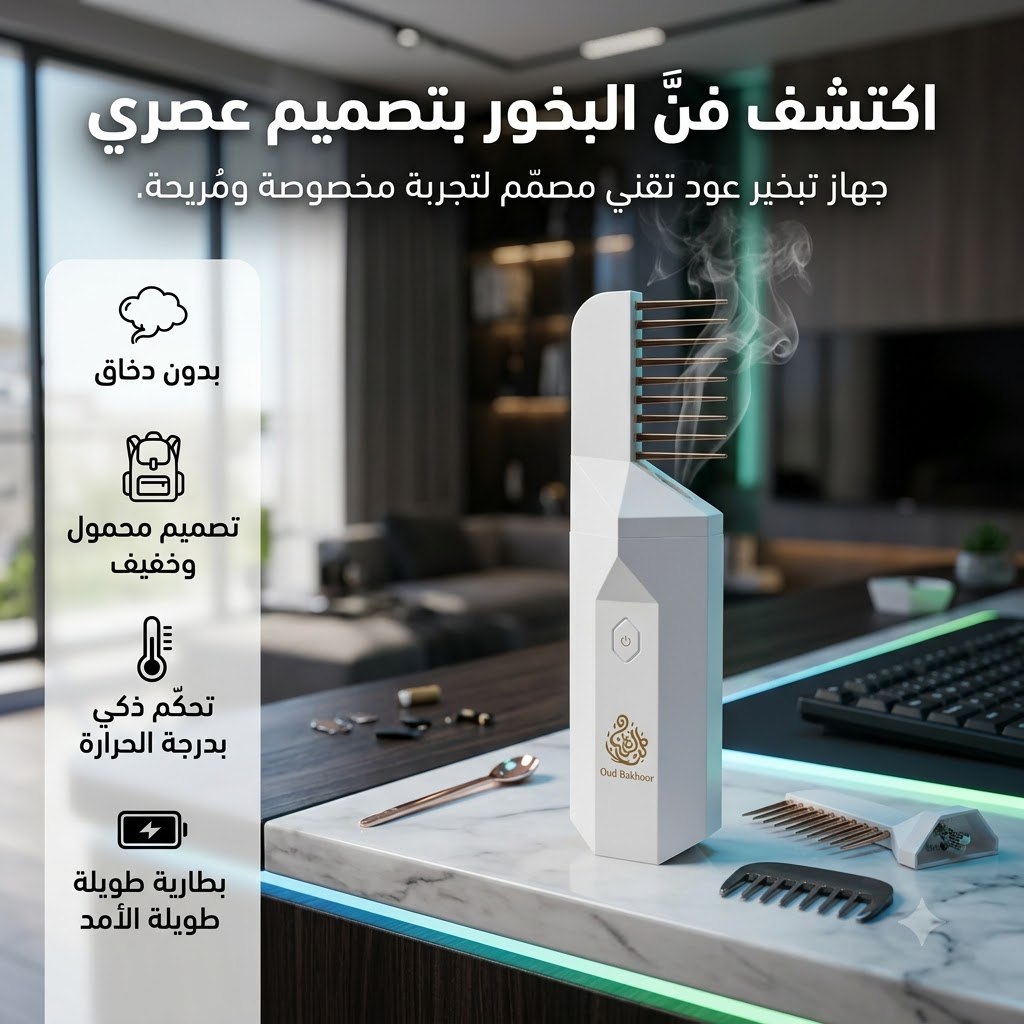 Oud Bakhoor™ Portable Smart Hair & Body Incense Burner