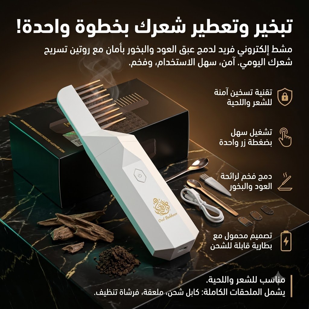 Oud Bakhoor™ Portable Smart Hair & Body Incense Burner