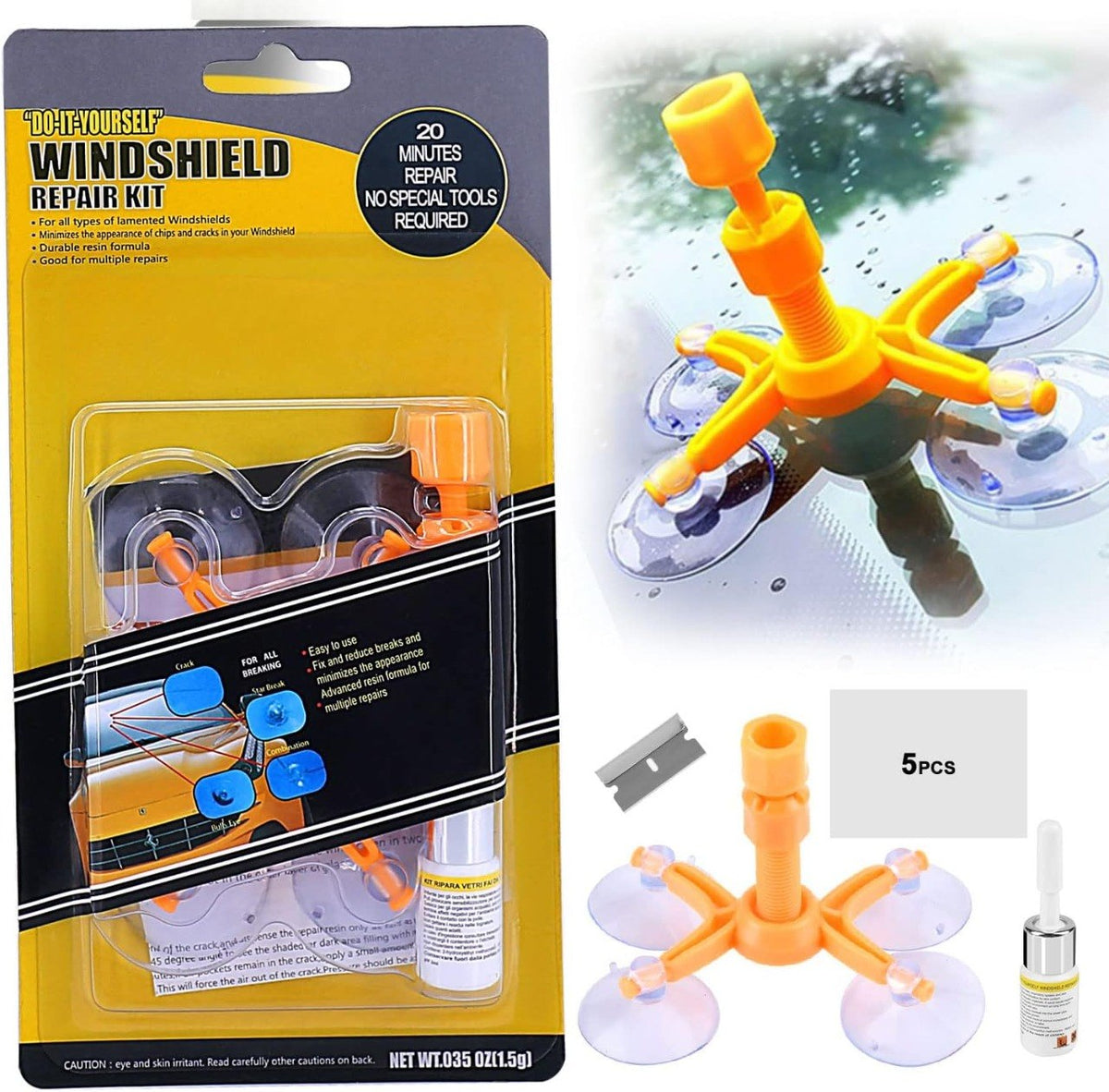 DIY Car Windshield Repair Kit